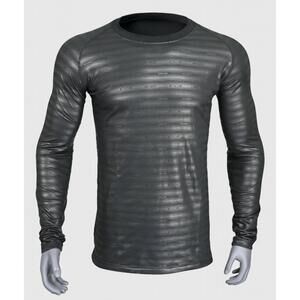 NEW SEIRUS INNOVATION men's heatwave winter weight base layer crew top in carbon